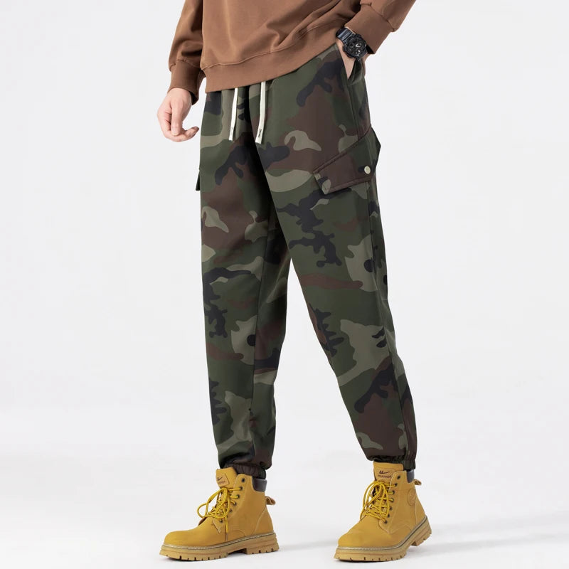 Tactical Joggers Outdoor Ripstop Cargo Pants Working Clothing Hiking Camouflage Trousers Men's Streetwear