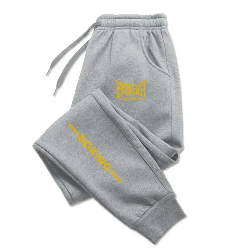 2025 Autumn EVERLAST Printed Jogging Pants Men's Tracksuit Pants for Men Sweatpants Jogger Men Brushed Gym Women Winter Trousers