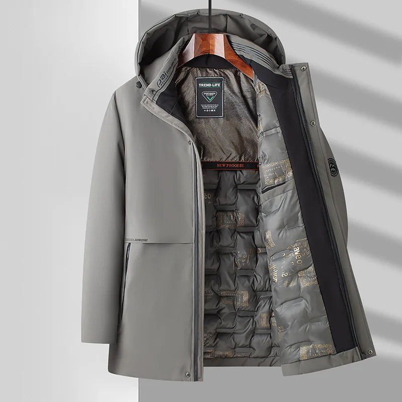 Parka Men Coats new Winter Jacket Men Thicken Hooded Waterproof Outwear Warm Coat Fathers' Clothing Casual Men's Overcoat