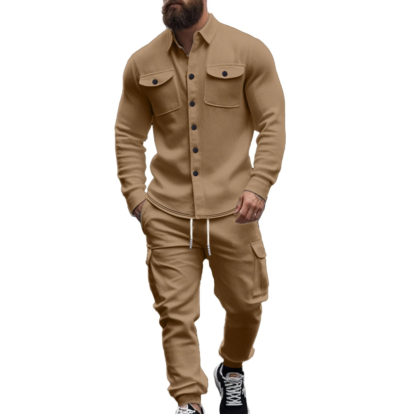 Men's Long Sleeve Two Piece Set