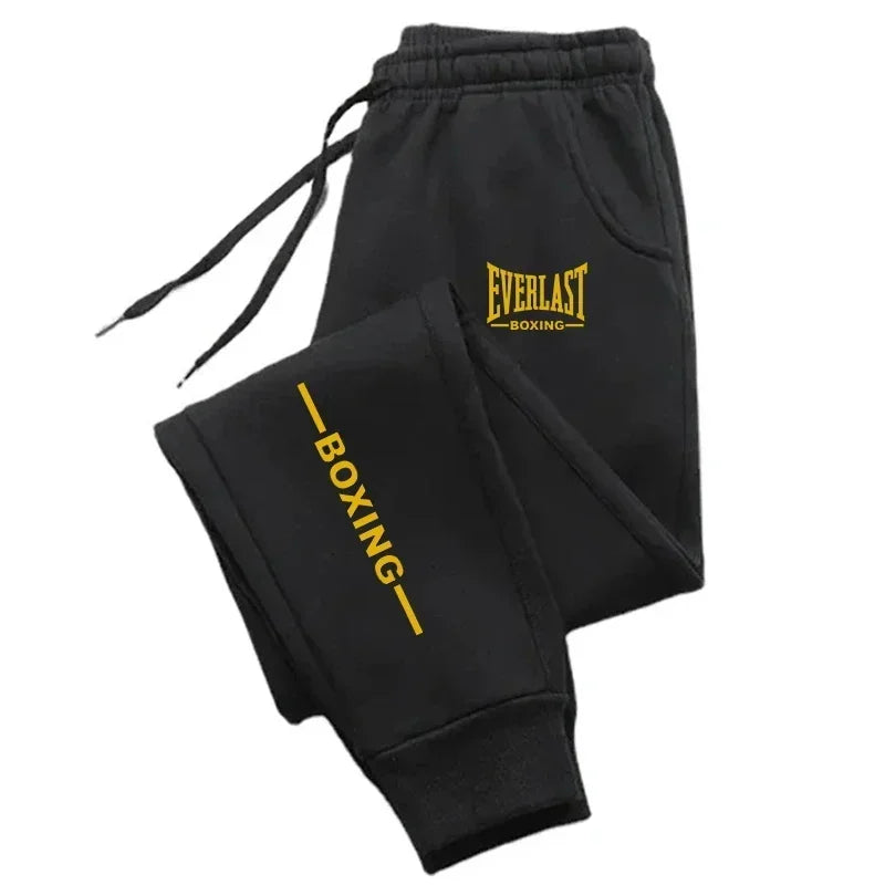 2025 Autumn EVERLAST Printed Jogging Pants Men's Tracksuit Pants for Men Sweatpants Jogger Men Brushed Gym Women Winter Trousers