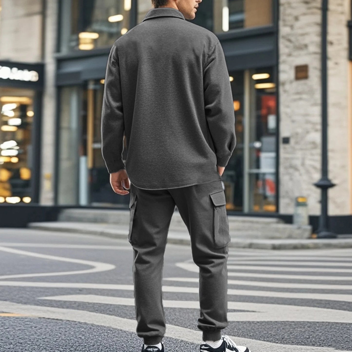 Men's Long Sleeve Two Piece Set