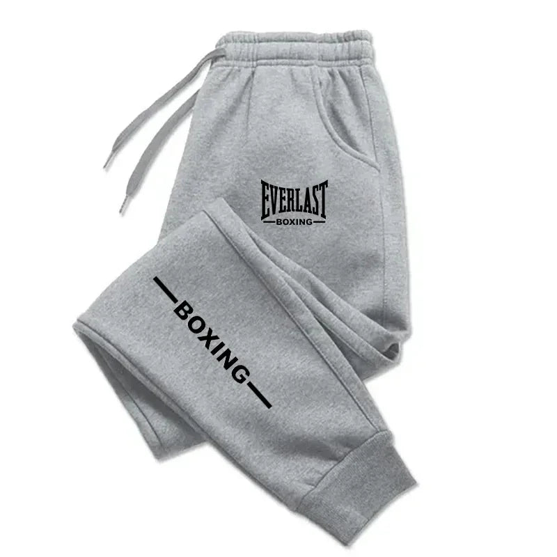 2025 Autumn EVERLAST Printed Jogging Pants Men's Tracksuit Pants for Men Sweatpants Jogger Men Brushed Gym Women Winter Trousers