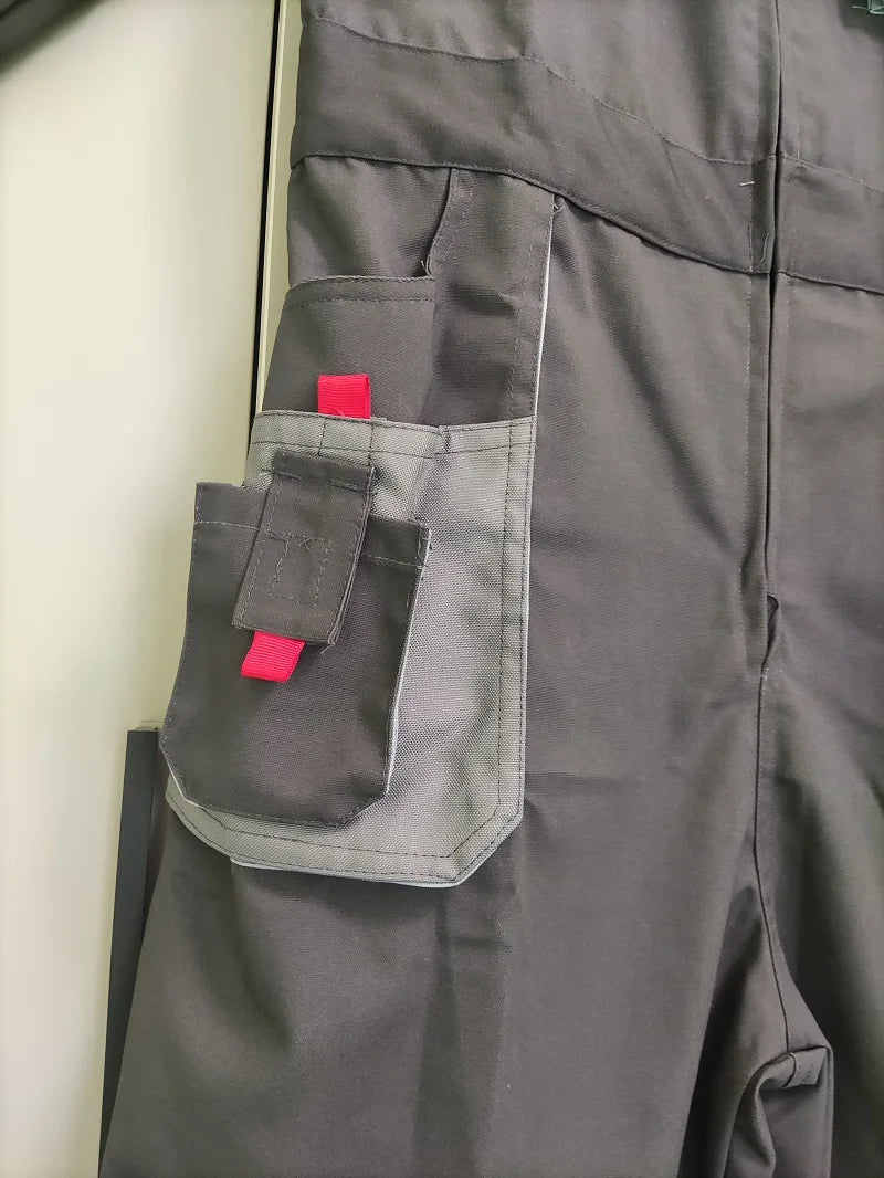 Work Clothing For Men Cargo Overalls Fly Pockets Work Jumpsuit Coveralls Workshop Uniform Hip Hop Costume Overall Hombre Trabajo