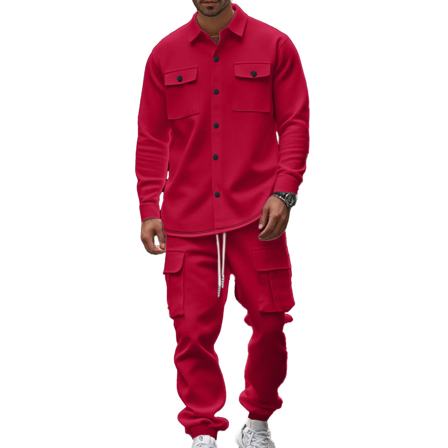 Men's Long Sleeve Two Piece Set