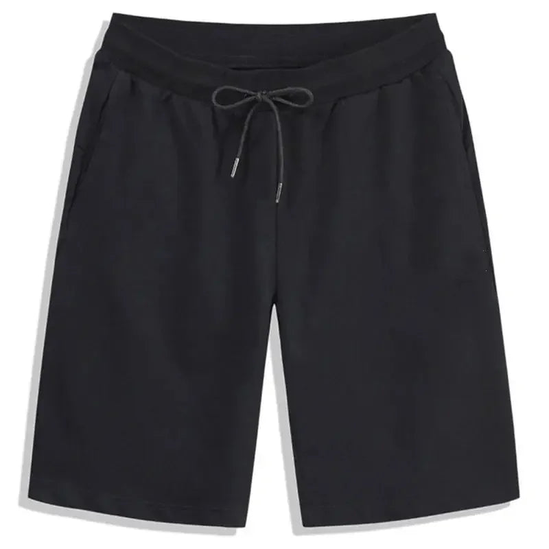2025 Summer Men's Set of 5 - Elastic Drawstring Loose Jogger Shorts for Fitness - Breathable & Casual Solid Color Sports Pants
