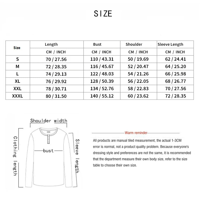 Men's Long Sleeve Two Piece Set