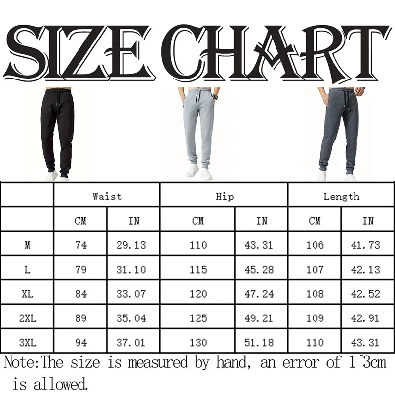 Men Casual Sports Pants Running Workout Jogging Long Pants Gym Sport Trousers for Men Jogger Sweatpants