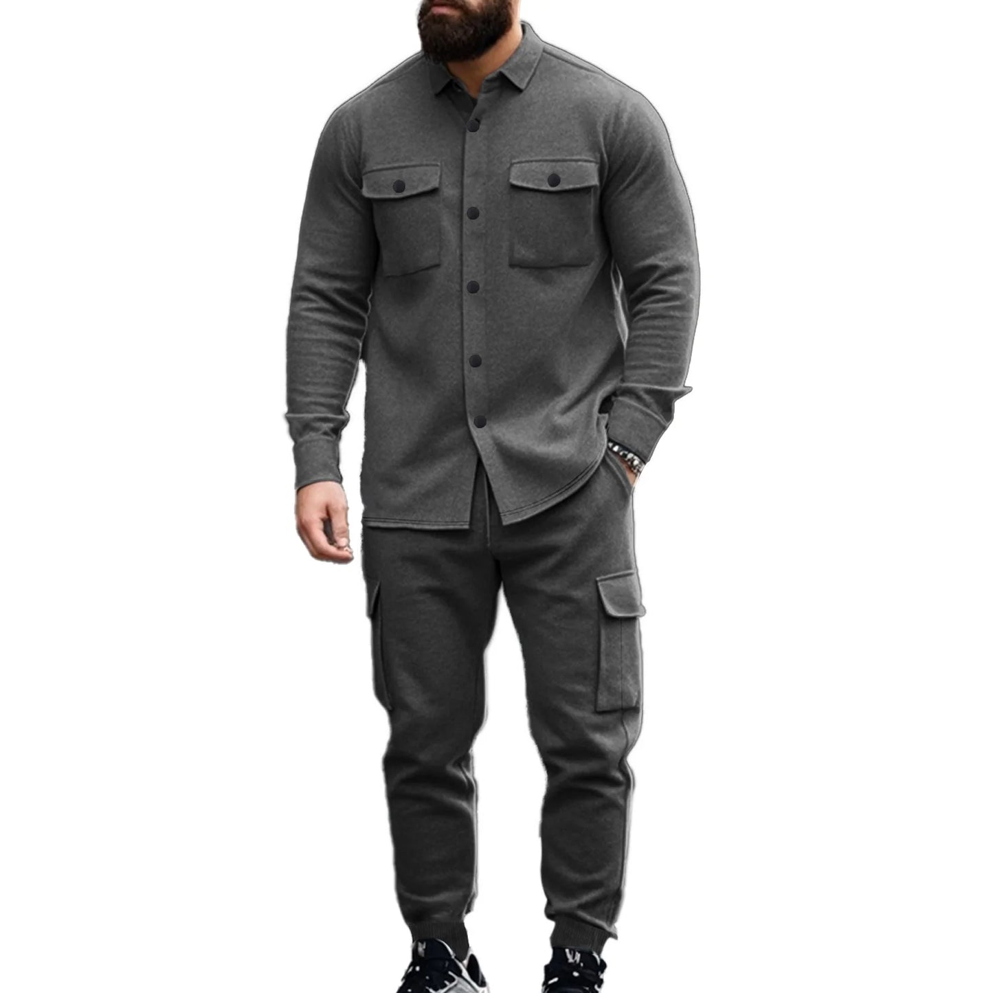 Men's Long Sleeve Two Piece Set