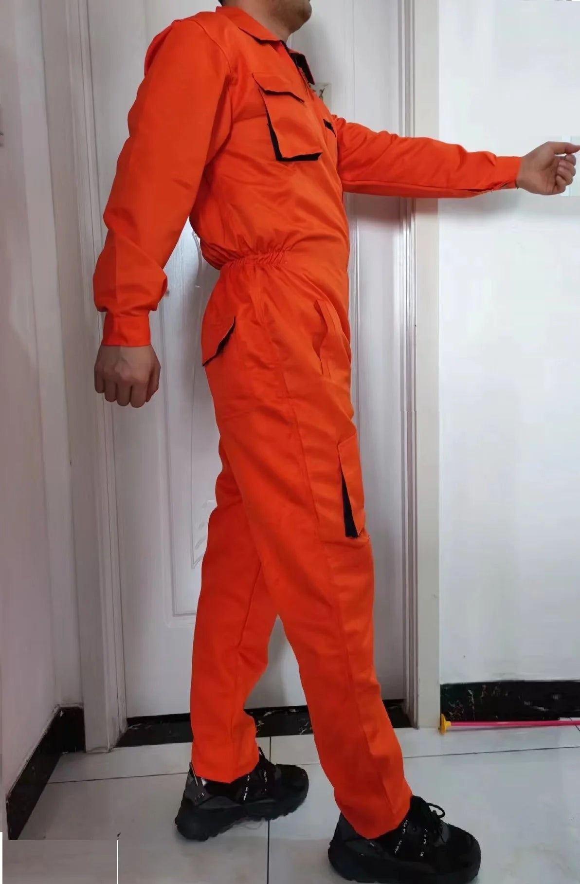Work Clothing For Men Cargo Overalls Fly Pockets Work Jumpsuit Coveralls Workshop Uniform Hip Hop Costume Overall Hombre Trabajo