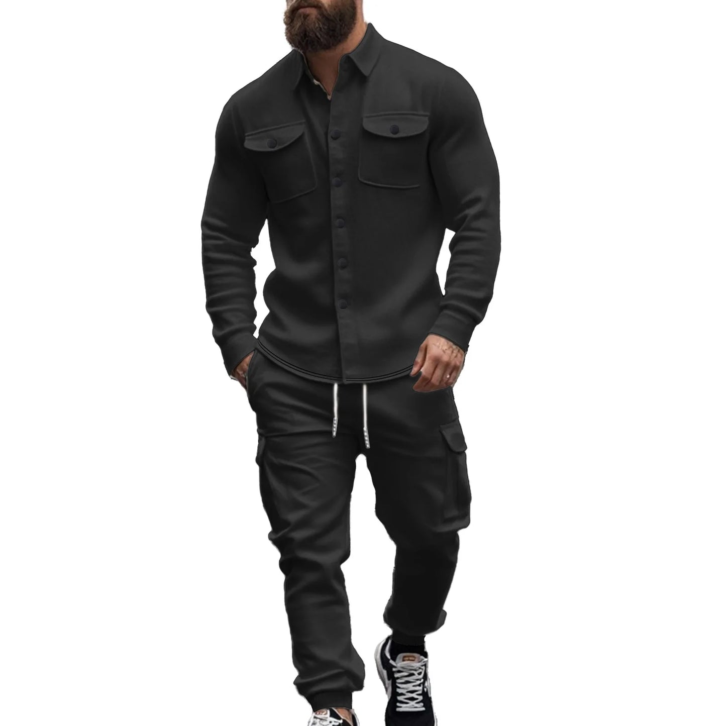 Men's Long Sleeve Two Piece Set