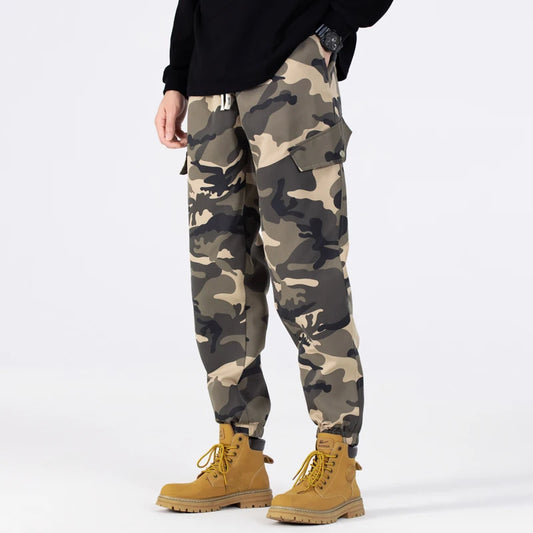 Tactical Joggers Outdoor Ripstop Cargo Pants Working Clothing Hiking Camouflage Trousers Men's Streetwear