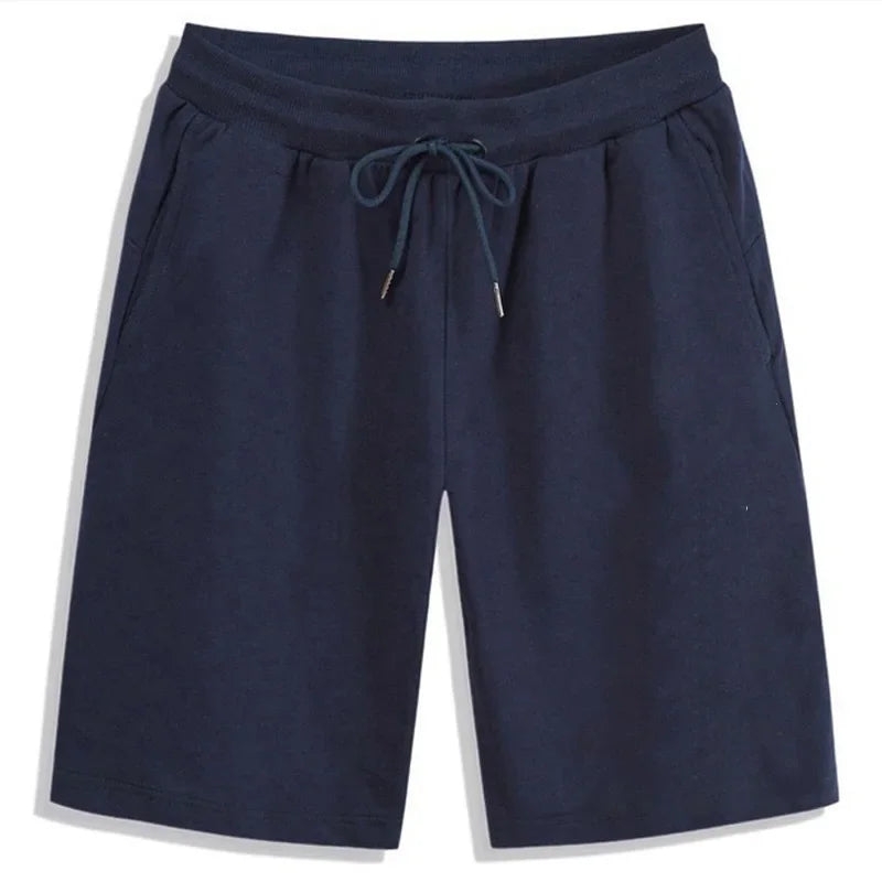 2025 Summer Men's Set of 5 - Elastic Drawstring Loose Jogger Shorts for Fitness - Breathable & Casual Solid Color Sports Pants
