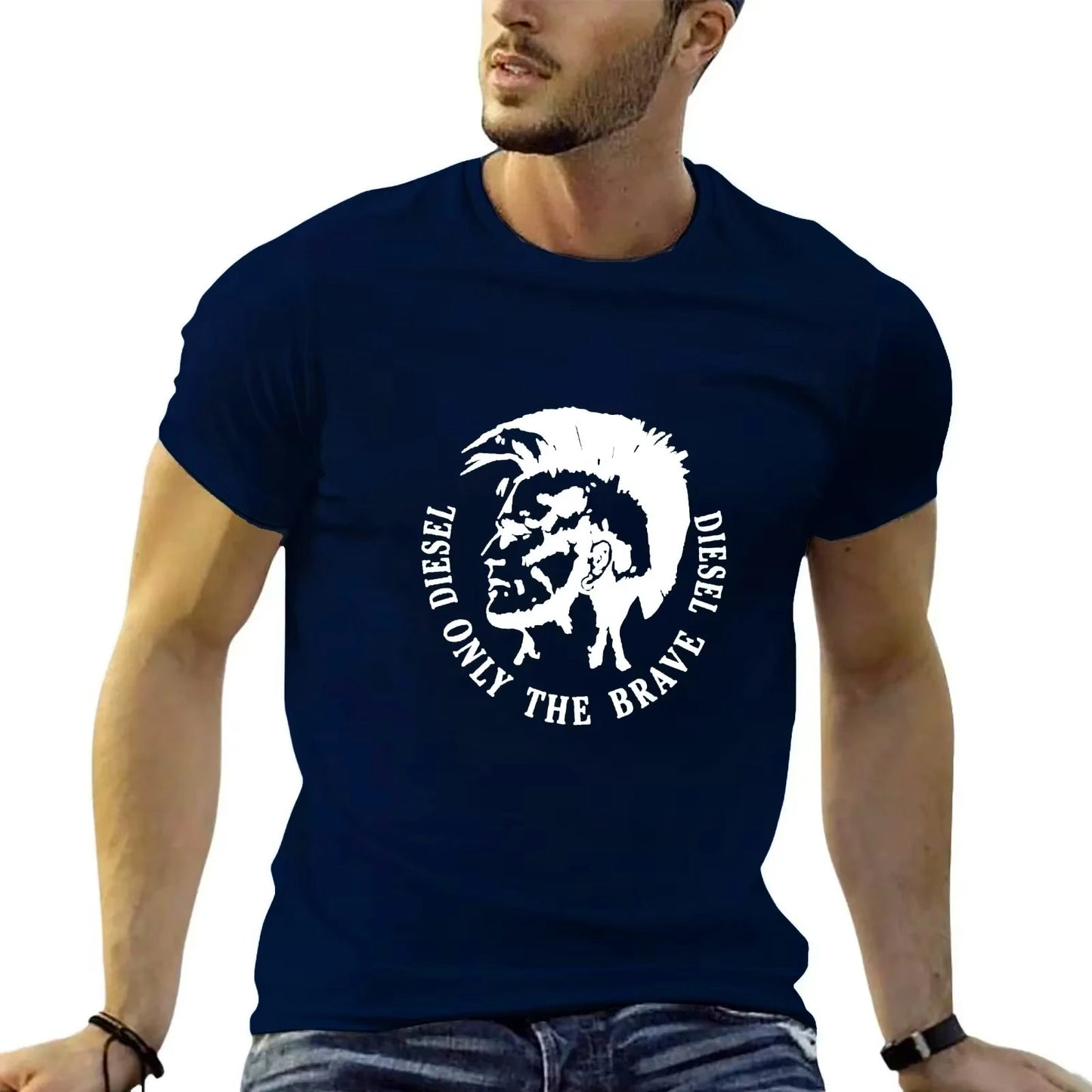 Men T-Shirt Graphic New Outfits Only The Brave Estilo Graphic Tee Oversized Unisex Clothing Harajuku Vintage Casual Streetwear