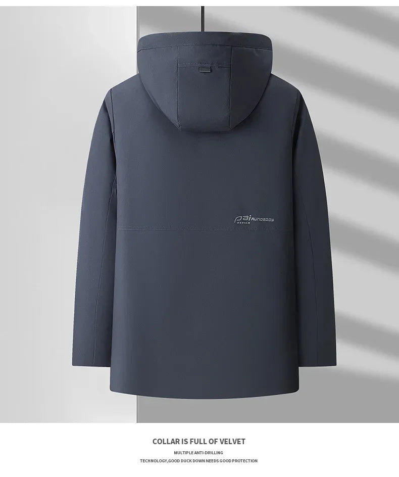 Parka Men Coats new Winter Jacket Men Thicken Hooded Waterproof Outwear Warm Coat Fathers' Clothing Casual Men's Overcoat
