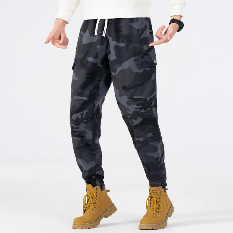 Tactical Joggers Outdoor Ripstop Cargo Pants Working Clothing Hiking Camouflage Trousers Men's Streetwear