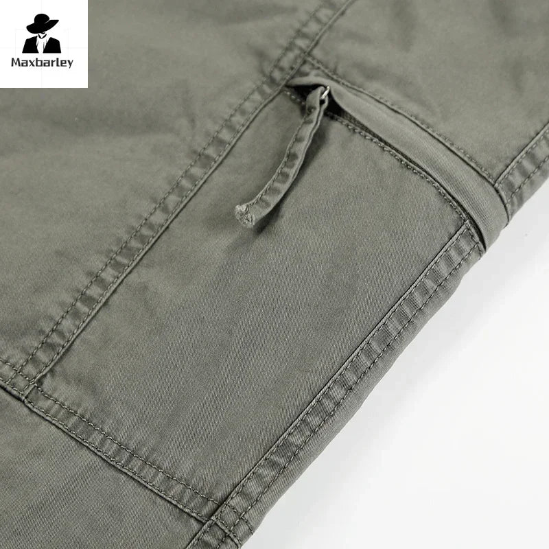 Summer Autumn Fashion Men Pants Casual Cotton Long Pants Straight Joggers Homme Plus Size 5xl 6xl Flat Trousers for Men Clothing