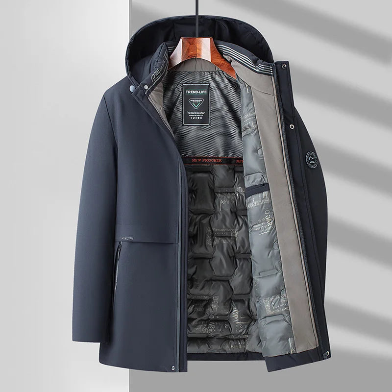 Parka Men Coats new Winter Jacket Men Thicken Hooded Waterproof Outwear Warm Coat Fathers' Clothing Casual Men's Overcoat