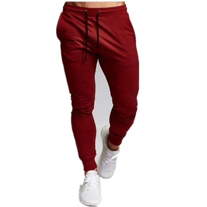 Casual Pants Men's Jogger Sweatpants Large Size Elastic Waist Sports Casual Trousers Loose Fitness Clothes Spring Thin Section