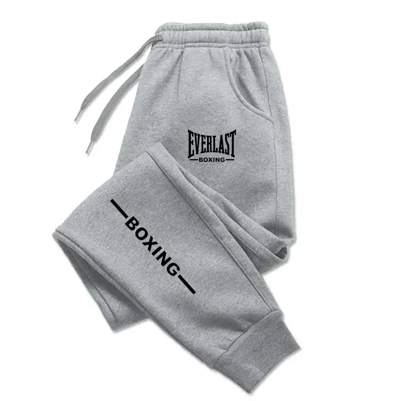 2025 Autumn EVERLAST Printed Jogging Pants Men's Tracksuit Pants for Men Sweatpants Jogger Men Brushed Gym Women Winter Trousers
