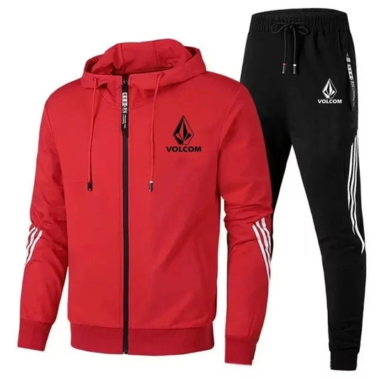 The 2025 Men's autumn and Winter set is a brand-new casual and comfortable jogging outfit. It features a hooded sweatshirt and s