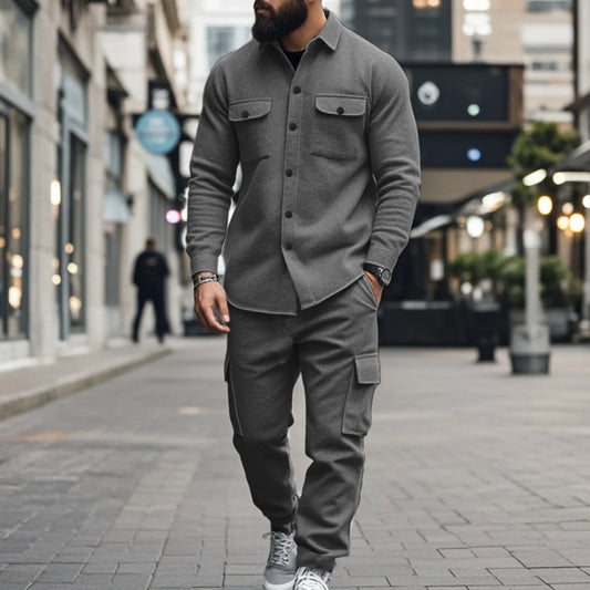 Men's Long Sleeve Two Piece Set
