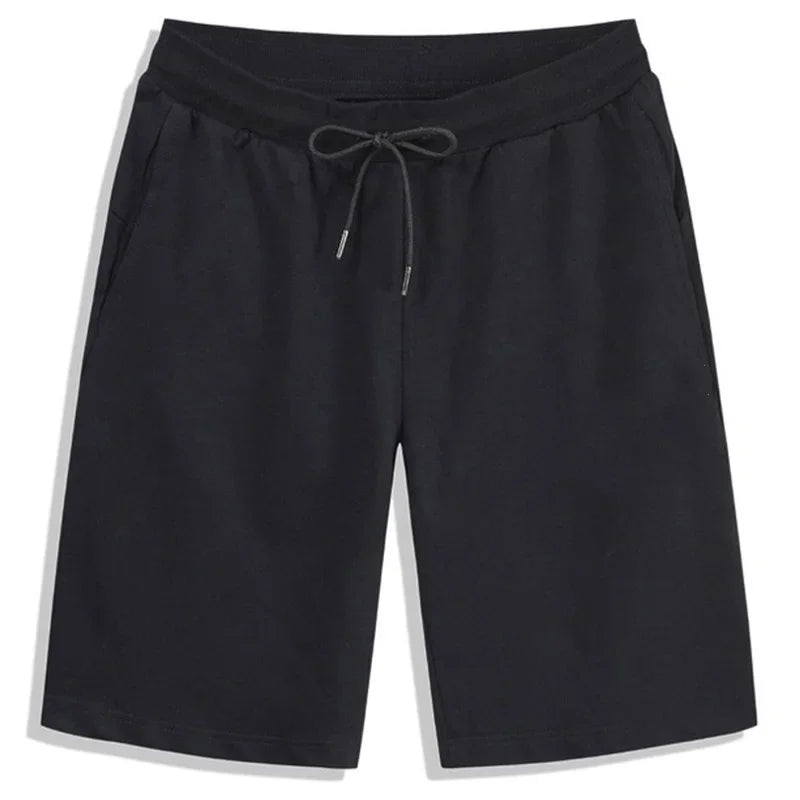 2025 Summer Men's Set of 5 - Elastic Drawstring Loose Jogger Shorts for Fitness - Breathable & Casual Solid Color Sports Pants