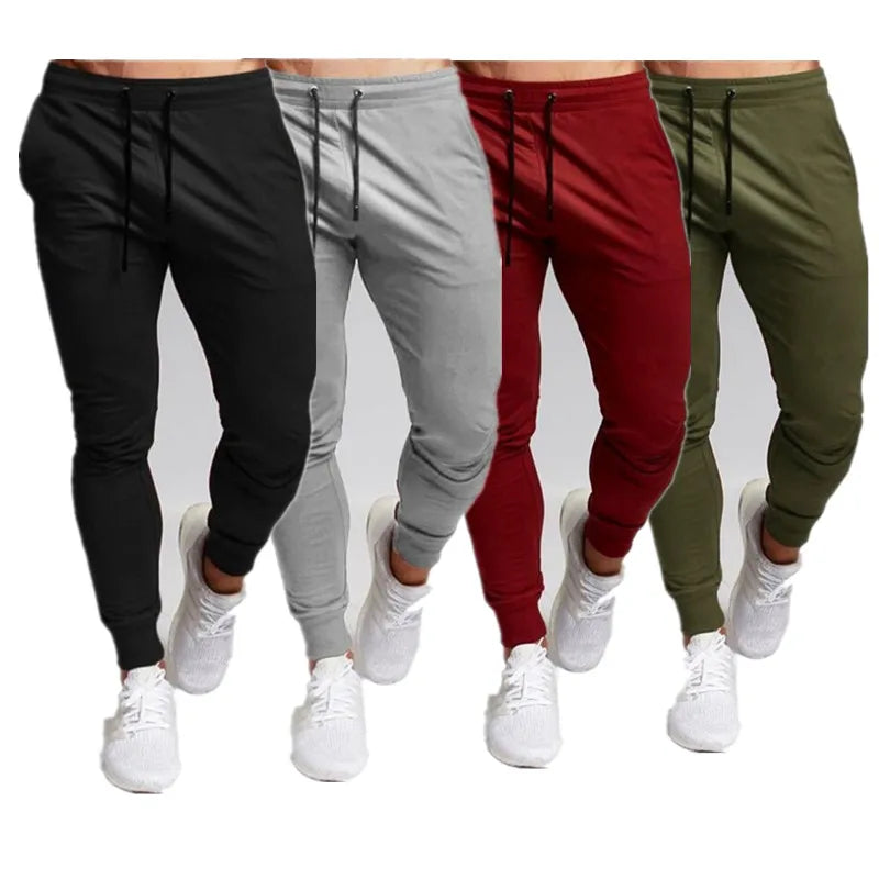 Casual Pants Men's Jogger Sweatpants Large Size Elastic Waist Sports Casual Trousers Loose Fitness Clothes Spring Thin Section