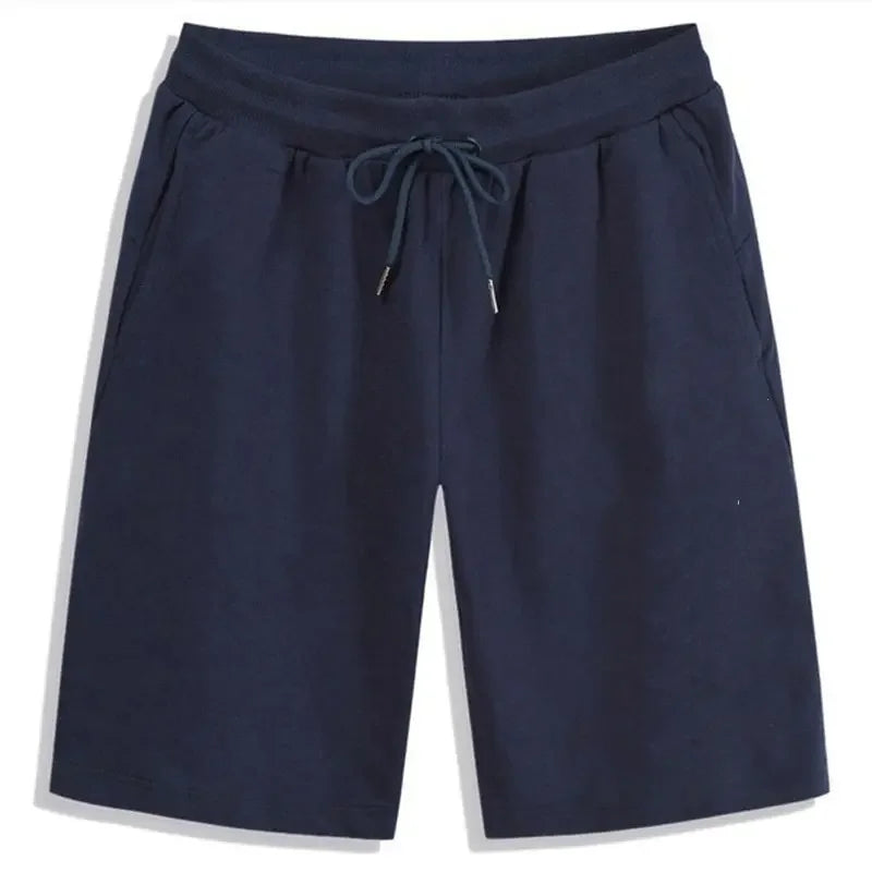 2025 Summer Men's Set of 5 - Elastic Drawstring Loose Jogger Shorts for Fitness - Breathable & Casual Solid Color Sports Pants